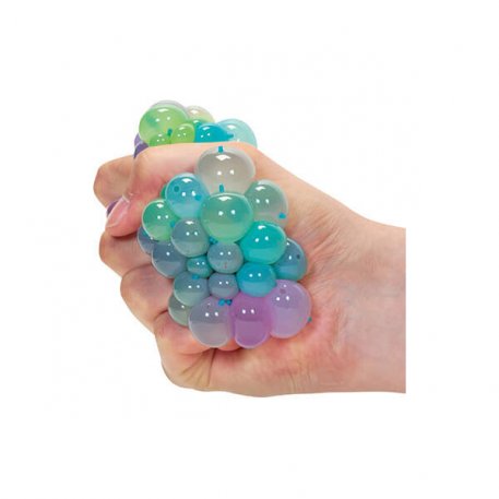 rainbow squishy mesh ball