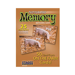 on the farm memory card game