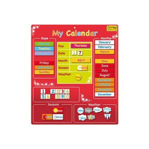 My First Magnetic Calendar - Red