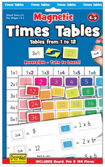 magnetic times tables