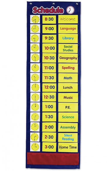 daily schedule pocket chart