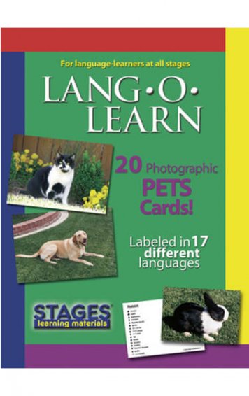 lang-o-learn pets cards