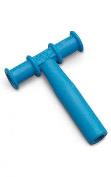 blue chewy tube