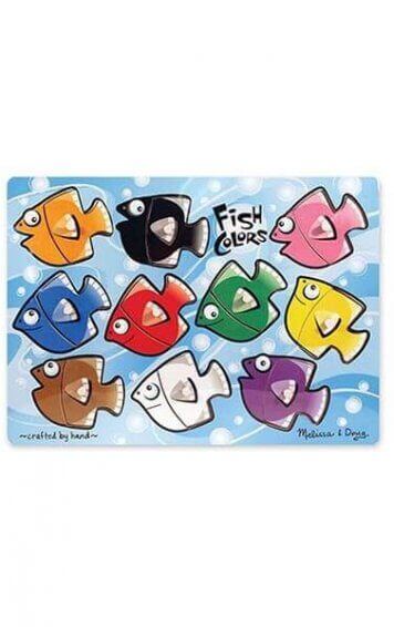 Fish Colours Mix and Match Peg Puzzle