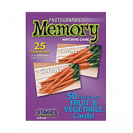 Fruits and Vegetables Memory Card Game