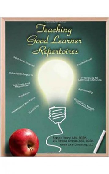 teaching good learner repertoires