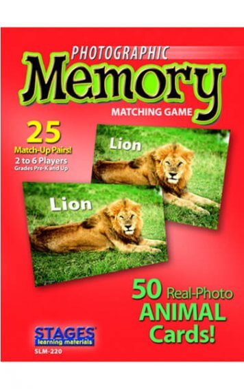 animals memory card game
