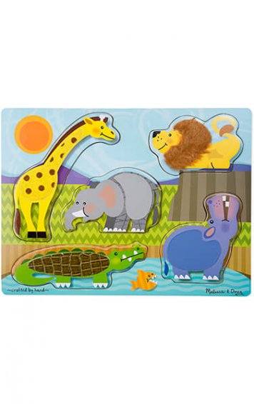 zoo animals touch and feel puzzle